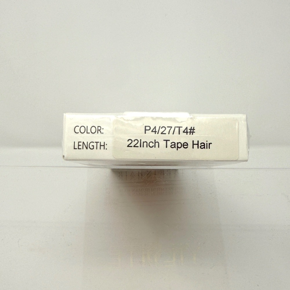 Yilsite 22 Inch Tape In Remy Human Hair Extensions P4 27 T4 Highlight Blonde - Picture 3 of 9